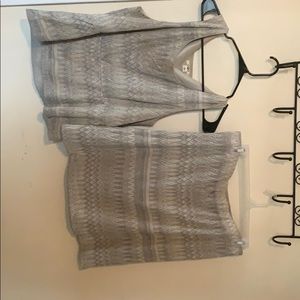 Dressy skirt and top.